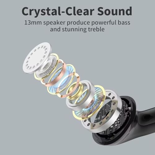image for TAGRY Wireless Earbuds 60Hrs Bluetooth Headphones, IPX7 Waterproof Spo