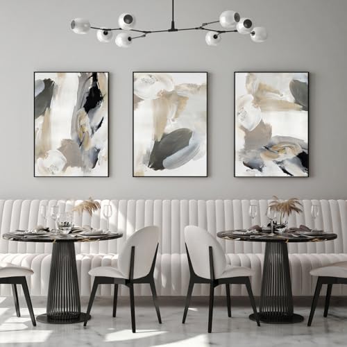 Láminas botánicas bohemias para decorar un salón moderno con cuadros de playa abstractos