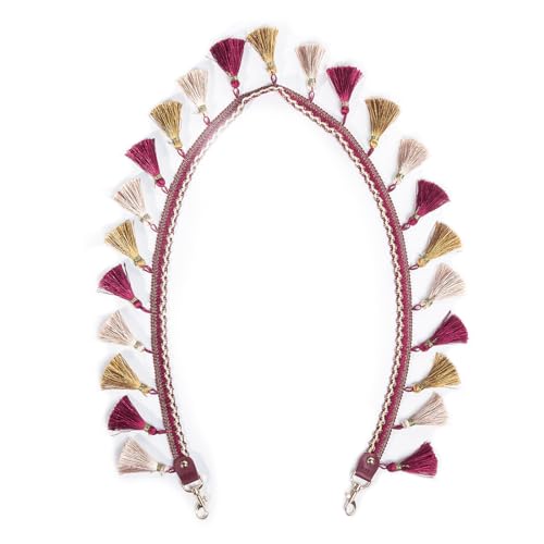 Image of TANOSII Tassel Purse Strap Handbag Strap Replacement Shoulder Crossbody Strap