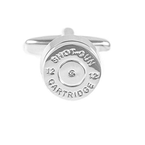 Mrcuff Bullet Shell Casing Army Police Pair Cufflinks In A Presentation Gift Box & Polishing Cloth #TOP2