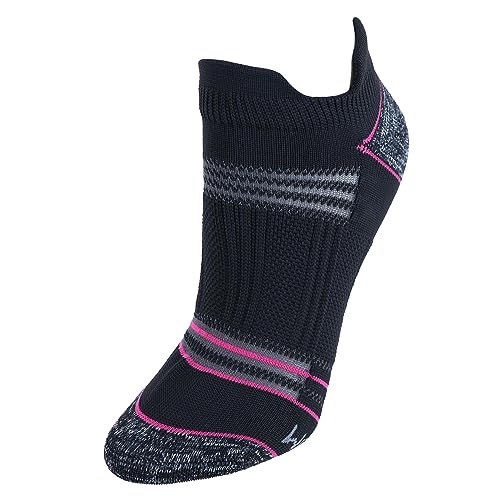 Fruit of the Loom Women's Premium Seamless No Show Tab Socks (3 Pack), Black4