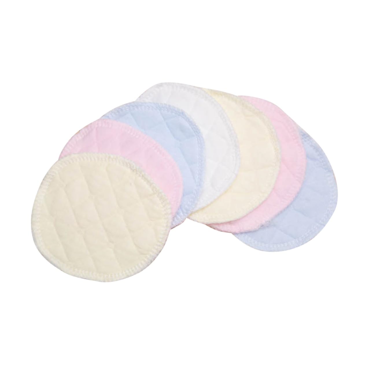 HAPINARY Reusable Nursing Pads 6pcs Galactorrhea Breast Pads Washable Ultra Absorbent Soft Cotton Lining Protects Against Leaks Random Color