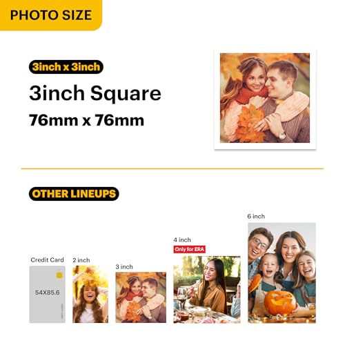 Image of KODAK Mini 3 Retro 4PASS Portable Photo Printer (3x3 inches) + 8 Sheets, White