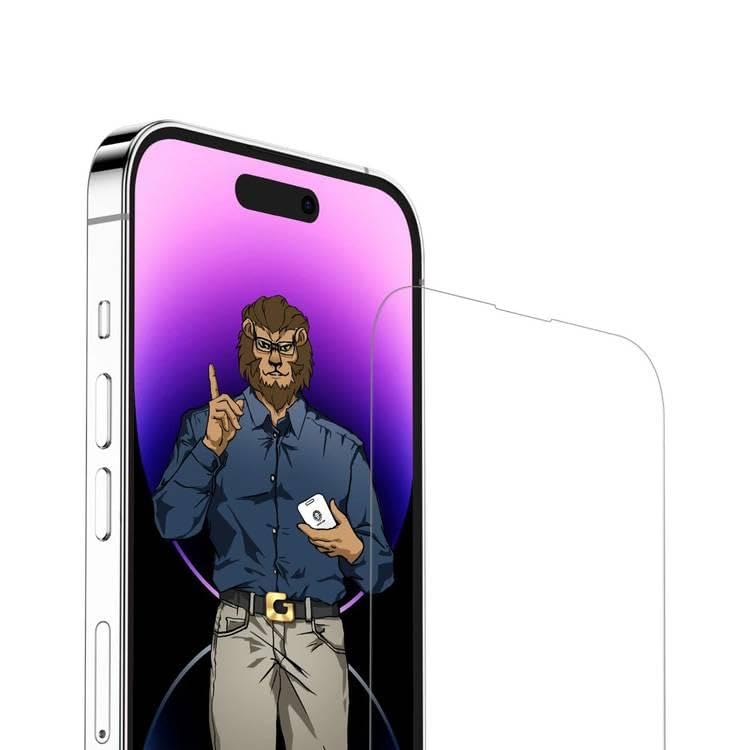 Green Lion 9H Tim Glass Ultra-Slim Full Screen Guard iPhone 14 Pro Max - Clear