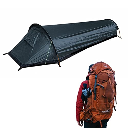 Tienda para una Sola : Saco vivac para Dormir, Equipo de Supervivencia para Exteriores de poliéster | Kit de Campamento con Funda para Saco de Dormir Compacto e Impermeable, Saco de Dormir ultr