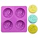 Silikonowe formy do mydła, Słońce i Księżyc Kształt twarzy Silikonowa forma do czekolady Ciasto Kremówka Babeczka Biscuit Chleb, Dekoracja forma do mydła DIY Rzemiosło dekoracyjne, lodówka, piekarnik, Można używać w kuchence mikrofalowej (fioletowa02)
