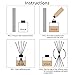 VFULIE 100PCS Reed Diffuser Sticks, 10 Inch Natural Rattan Wood Sticks Essential Oil Aroma Diffuser Sticks Refill Replacement for Aroma Fragrance (Primary Color)