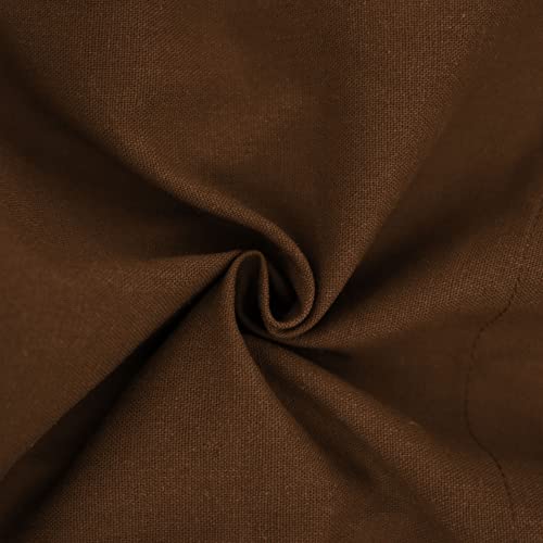 Kuoin Medieval Apron With Pockets Linen Half Waist Chef Waiter Aprons Vintage Cosplay (Brown) #TOP5