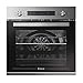 Candy Timeless FCP602X E0/E, Horno Multifunción, 70L, Conectividad WIFI, Ventilador de Enfriamiento, 10 Funciones, Control Remoto Avanzado, Puerta Doble Cristal Desmontable, Clase A+, Inox