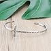 Cross Bracelet Religious Cuff Bangle Bible Verse Jewelry Inspirational Gift for Women Engraved God is Within Her She Will not Fall