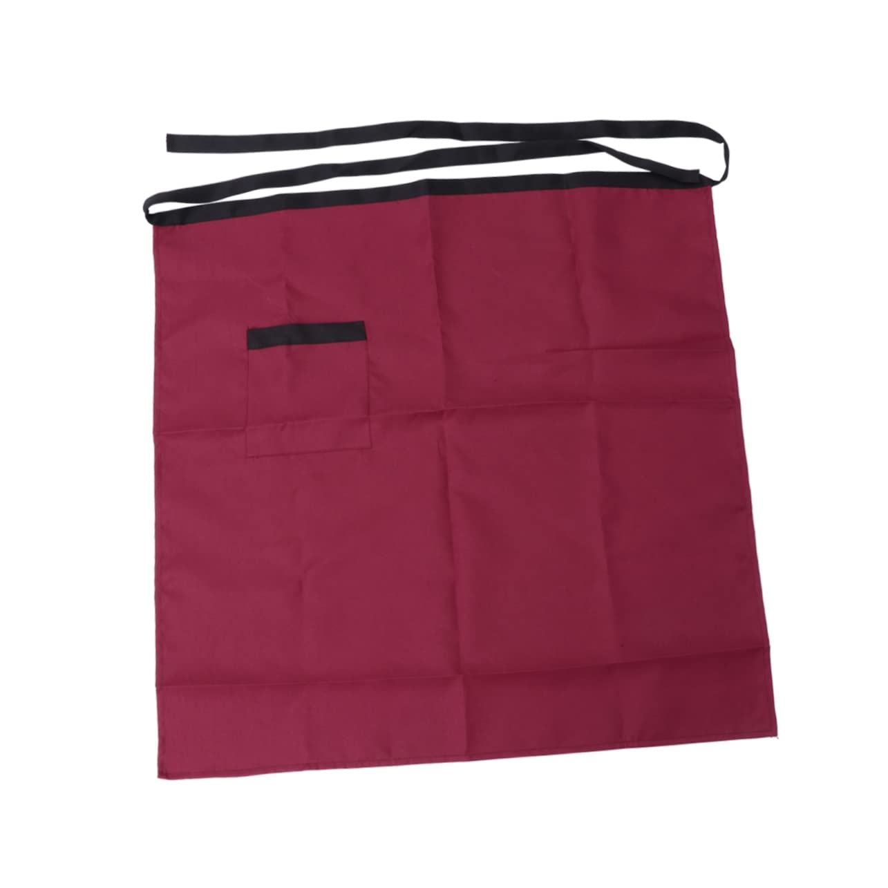 HOLIDYOYO Waiter Apron Short Kitchen Apron Kitchen Half Apron Chef Apron Working Apron Short Waist Apron Cotton Apron with Pockets Serving Apron Bakery Apron Short Apron Waitress Apron Black