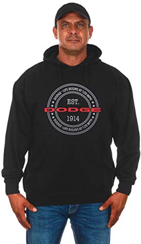 JH DESIGN GROUP Men's Dodge Est. 1914 Logo Pullover Hoodie Sweatshirt