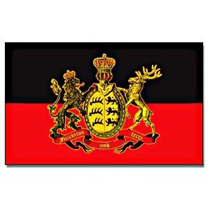 Königreich Würtemberg Flagge 150 * 250 cm Yantec : Amazon.de: Garten