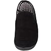 ABSOLUTE FOOTWEAR Mens Easy Slip On Wide Fitting Winter Slipper with Twin Gusset - Black - UK 10 #1
