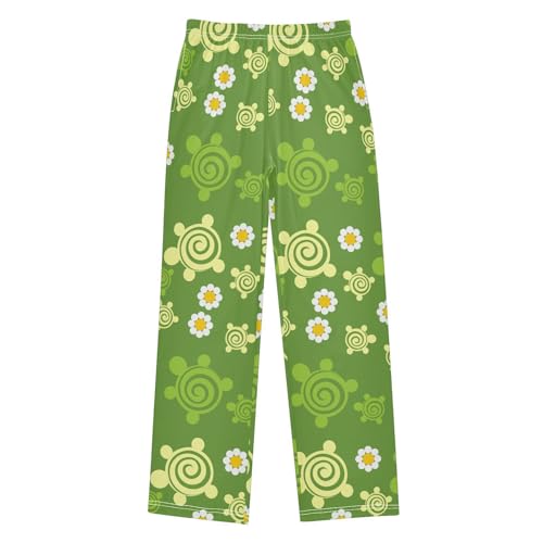 Ornament Turtle Boys Pants for Kids Jogger Pants with Pockets S-XL