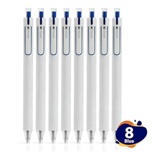Bolígrafos de gel retráctiles azul 8 unidades miniatura 2