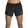 Nike-Womens-Dry-10K-Running-Shorts NIKE Women's 10K Running Shorts, Black/Black/Black/Wolf Grey, X-Large