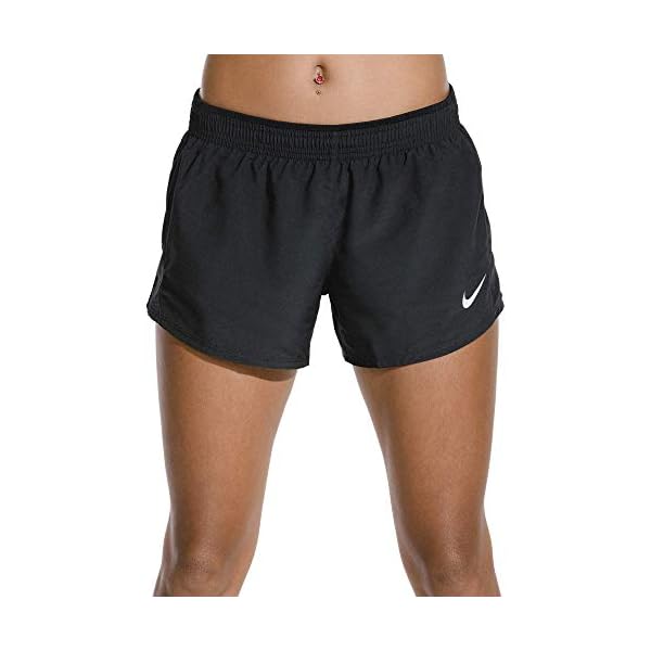 Nike-Womens-Dry-10K-Running-Shorts NIKE Women's 10K Running Shorts, Black/Black/Black/Wolf Grey, X-Large