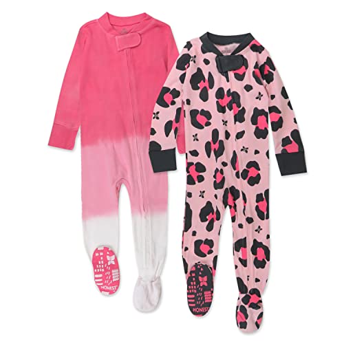 Image of HonestBaby Baby 2-Pack Organic Cotton Footed Pajama Sleep & Play