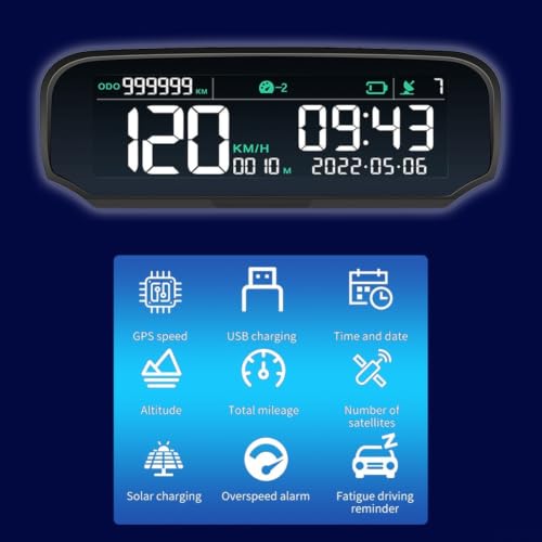 Proyector HUD coche GPS Beidou para evitar multas por despistes 2