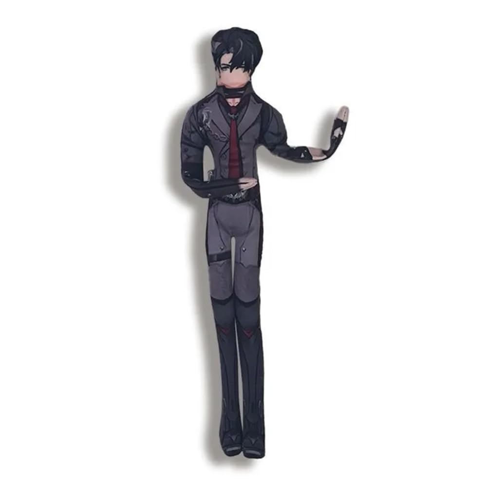 Neuvillette/Kaedehara Kazuha Plush Abstract Style Figure Anime Kuki Shinobu Stuffed Action Figure 28cm Movable Built-in Wire Frame Anime Decoration - Wriothesley
