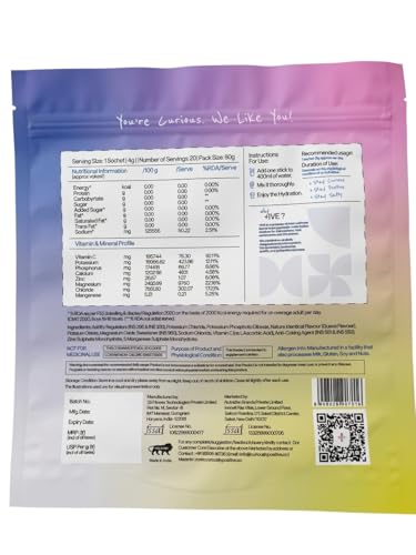Image of Curiously +IVE(Positive) Electrolytes Drink Mix - 20 Sachets | Guava Flavour | Zero Sugar, Zero Carbs, Zero Calories | 8 Essential Electrolytes | Hydration + Recovery | Health Supplement Powder | Keto Friendly