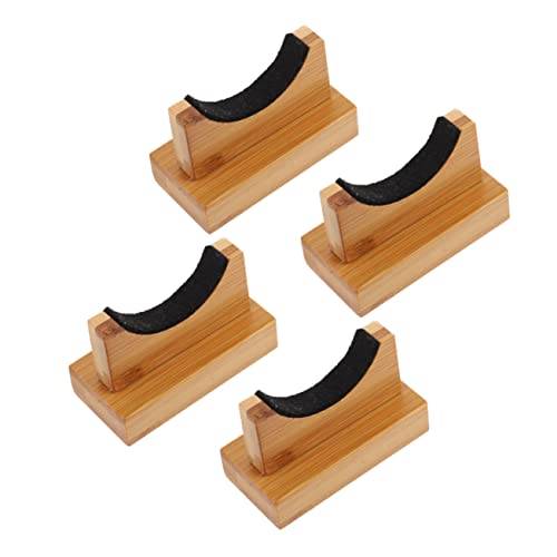 ARTSEWPLY Elegant Hockey Stick Holder Baseball Bat Rack Bamboo Wall Mount for Sports Decor Home Display