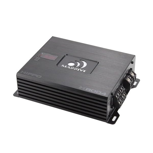 Image of Massive Audio H8004 | 125 Watts RMS x 4 @ 4 Ohm 4 Channel Hippo Series High Performance Amplifier