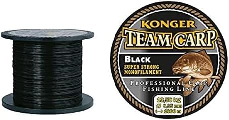 Angelschnur Karpfenschnur KONGER Team CARP Black 1000m Monofile Feeder Karpfen (0,40mm / 15,30kg)