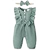 Mioglrie Newborn Baby Girl Clothes Romper Cotton Newborn Outfit for Girls Cute Infant Girl Jumpsuits Clothes