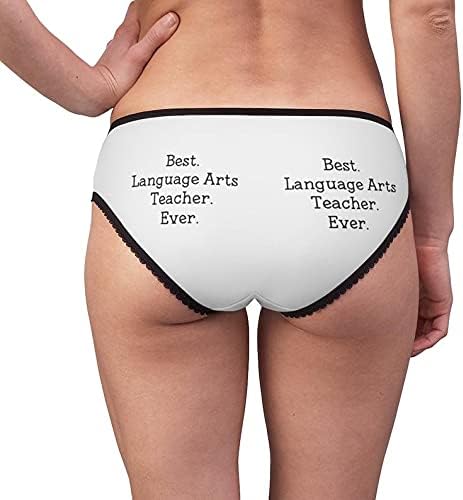 Language Arts Teacher Panties, Language Arts Teacher Underwear, Briefs, Cotton Briefs, Funny Underwear, Panties For Women