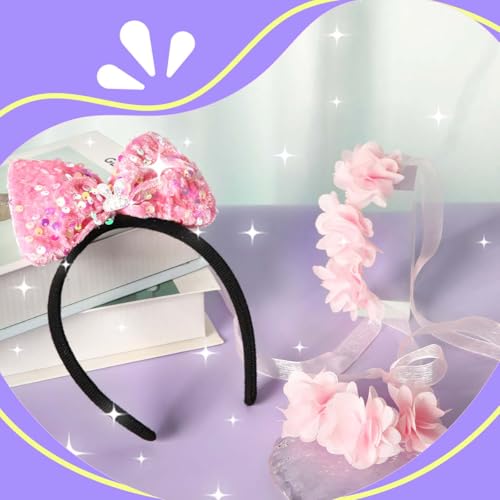 Girls Sequin Flower Dress - Birthday Party Dresses for Girls Age 3-12 Year Old, High-Low Sleeveless Dresses for Kids4