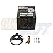 GlowShift Tinted 7 Color 140 MPH Speedometer Gauge - Mounts in Custom Dashboard - Resettable Trip Meter - Includes Wiring - Black Dial - Smoked Lens - 3-3/4