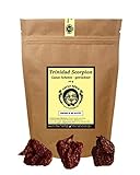Uncle Spice Trinidad Scorpion SCHOTEN RED Moruga 20g - eine der schärfsten Chili der Welt 1.2 Mio Scoville - RED SCORPION in Premiumqualität - ganze getrocknete Chilischoten - Achtung EXTREM SCHARF