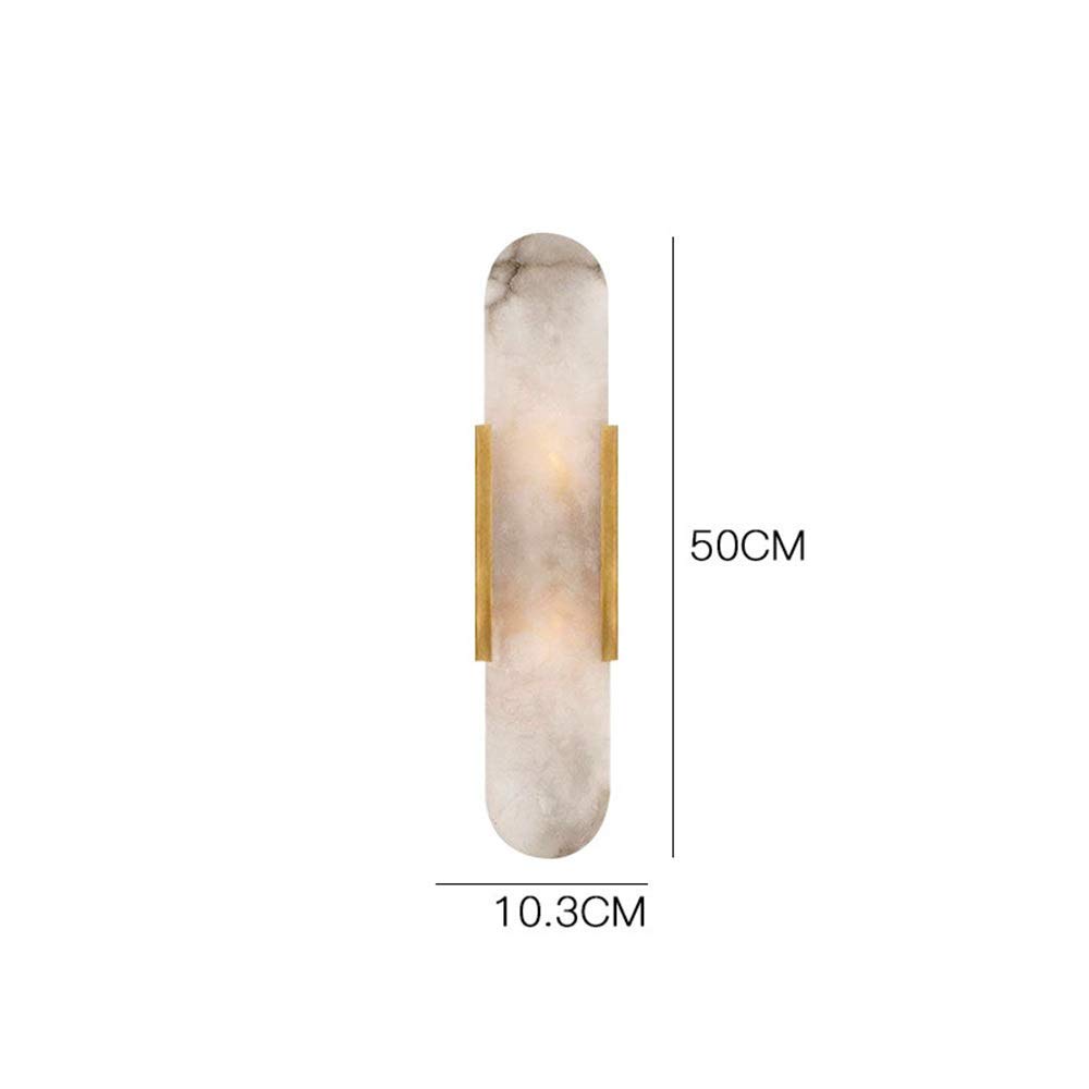 Marmeren Wandkandelaars, Creativiteit Hardware Wandlampen Lange Strip Wandlamp G4 Lichtbron Moderne Eenvoudige Wandlampen Voor Woonkamer Slaapkamer Gangpad Restaurant Hal Hotel