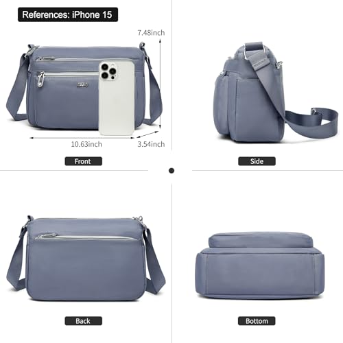 Image of ETidy Casual Nylon Shoulder Bag For Women | Large Capacity, Waterproof, Lightweight, Fashion Crossbody Bag, Handbag, Purse, Hobo Bag