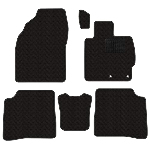 Aviles プリウス 30系 フロアマット【16色から選択】(前期 H21.05-23.11,13:ドット × ブラック)