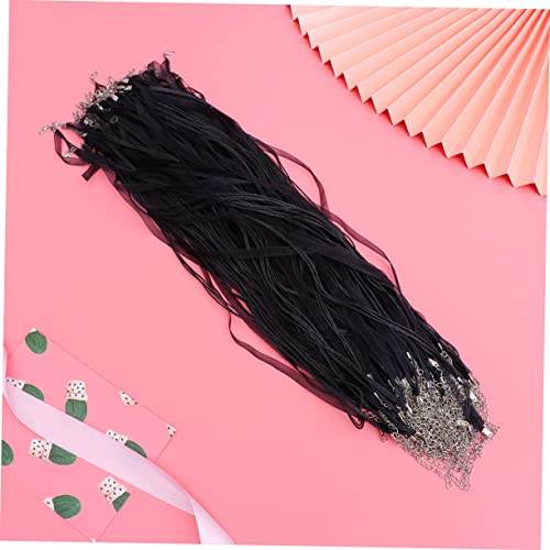 Cordon ciré pour bijoux en fil tressé durable avec fermoir métal