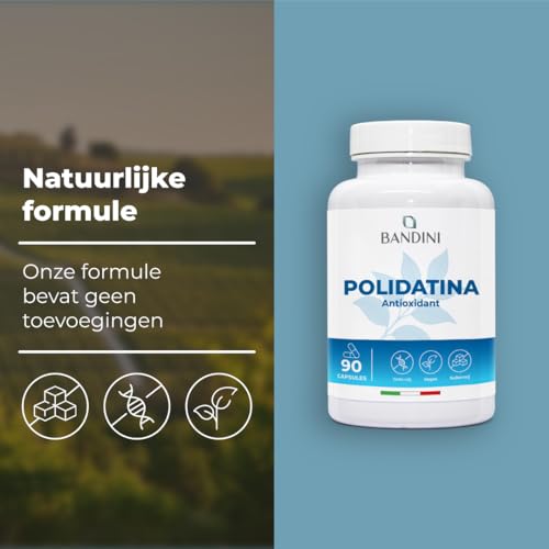 Bandini® Pure Polydatin 100 mg - 90 vegetarische capsules - Japanse duizendknoop extract (Polygonum Cuspidatum) – Sterk natuurlijk antioxidant voor gezond ouder worden - Zeer geconcentreerd, Vegan - Afbeelding 5