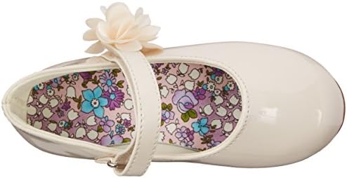 Baby Deer Girls' Mary Jane Skimmer First Walker Shoe, Ivory, 2 M US Toddler | Image 4