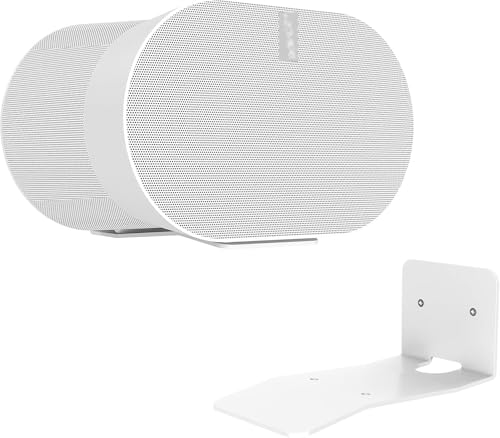 Image of Viewlite - Era 300 Speaker Wall Mount - Space-Saving Audio Bracket - Heavy-Duty Design with Special Screw Included - White - Standard Size (1 Pc)