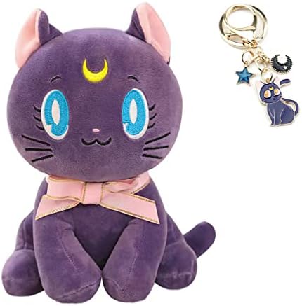 Lankicos Sailor Plush Doll Luna Cat Plush Stuffed Animal Cartoon Plushie Cute Soft Sofa Plush Toy Figure Pillow Cushion,10 Inch