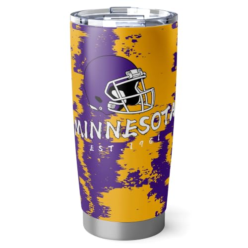 Image of ANTKING Minnesota Tumbler 20oz Travel Mug Custom Number Name Gifts | Stainless Steel Insulated Coffee Cup for Women Men