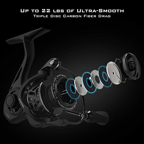 image for KastKing Zephyr Spinning Reel,Size 2000 Fishing Reel, Light Weight Ult