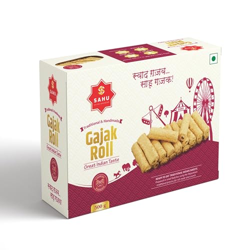 SAHU GAJAK BHANDAR Gazak Roll 500g Sesame Jaggery
