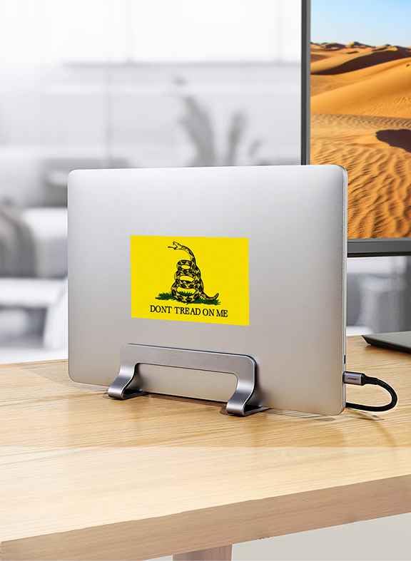 4 Adesivi In Vinile Gadsden Flag, 'Don't Tread On Me', Bandiera Gialla, Per Auto O Bomboniere