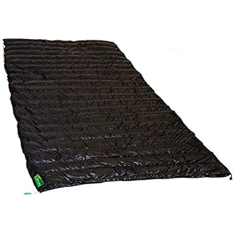 LOWLAND OUTDOOR® Down filled rectangular sleeping bag - Ultra compact blanket - 210x80 cm - 445 gram +8°C Cover