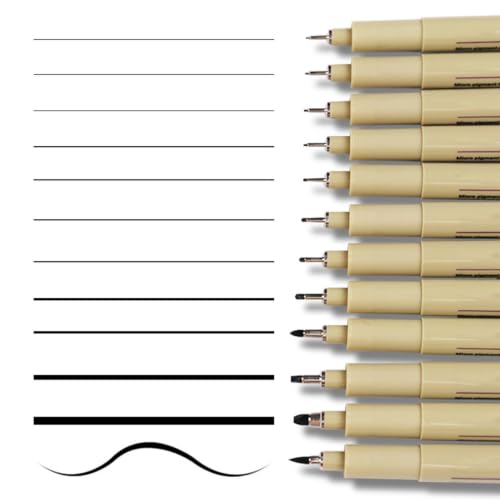 Marcadores de punta fina artísticos con herramientas de tinta pigmentada para dibujo escolar 6