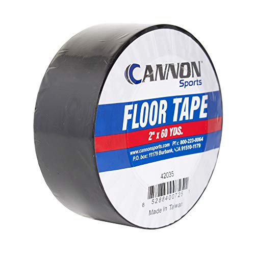 Cannon Sports Heavy Duty Vinyl Floor Marking Tape - 2 Inches x 180 Feet - Tough Floor Tape for...