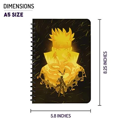 Image of Anime Sketchbook A5 Spiral Drawing Sketch Book Unruled for Kids Students Gift (Six Paths Jinchuriki), 120 Pages